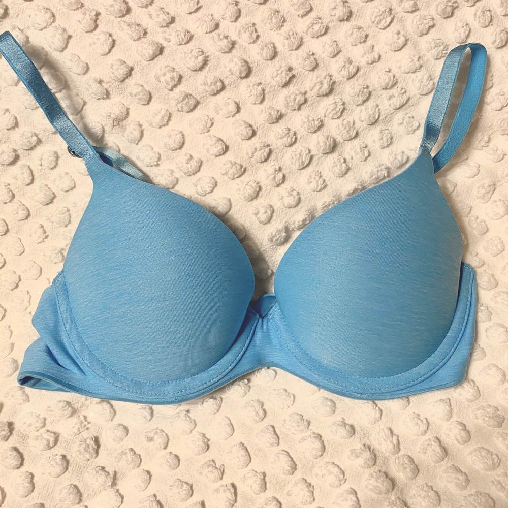 Aerie Sunny Push Up Bra 32B Blue